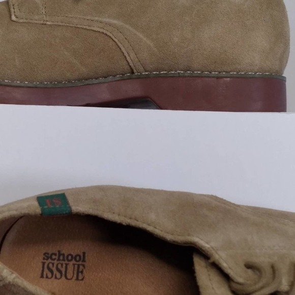 School Issue Classic Suede Oxford Shoes Size 7.5 Wide - Picture 3 of 7